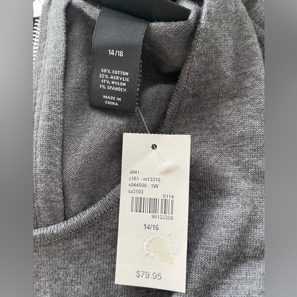 Lane Bryant Women’s Grey Knit Jumper Size 14/16 NWT - Picture 5 of 5